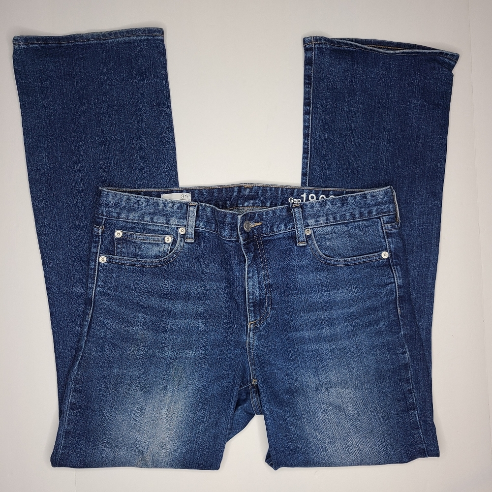 👖 GAP Perfect Boot Jeans, High Rise Medium Wash